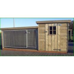 LOSSE KENNELPANELEN ook complete kennels overdekt voorraad