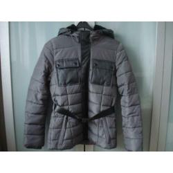 Coolcat winterjas grijs/zwart (als nieuw)