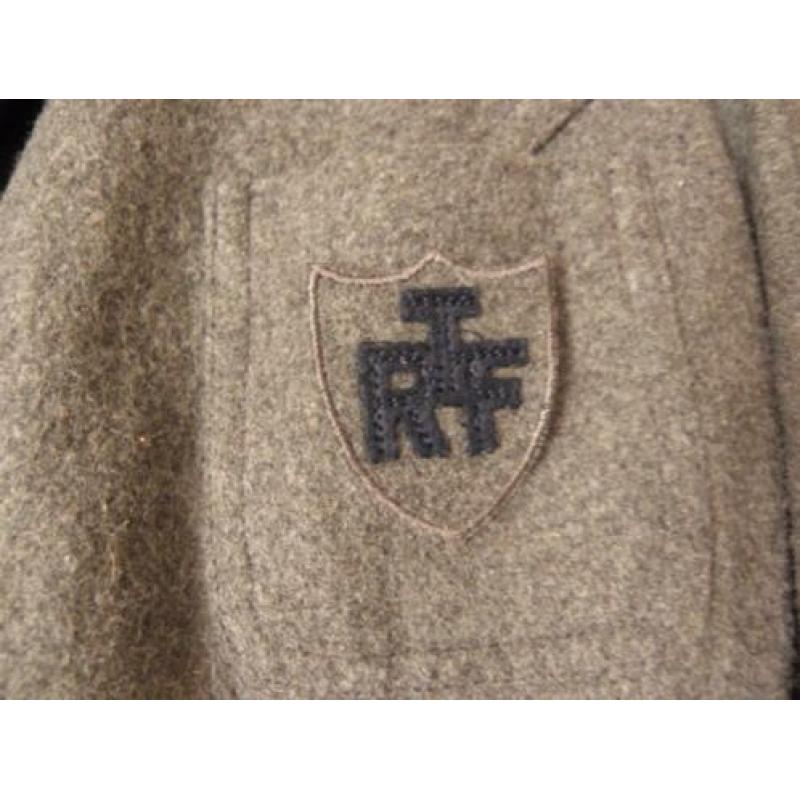 Goedkoop grijs gevoerd college jasje blazer TRF ZARA 36/38