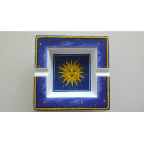Vierkant model porselein tray (Fornasetti of Versace stijl?)