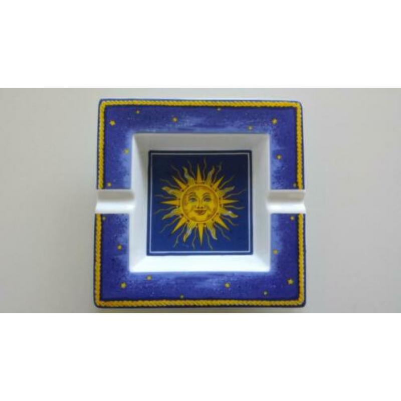 Vierkant model porselein tray (Fornasetti of Versace stijl?)