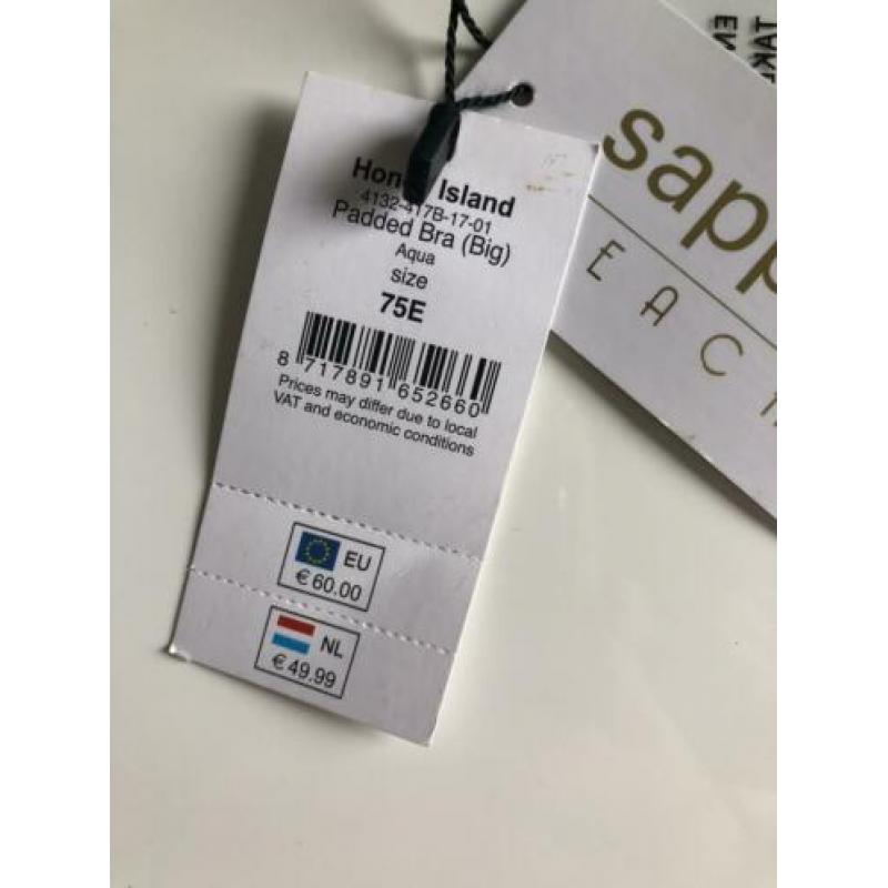 SAPPH bikinitop honey island cup 75E nieuw