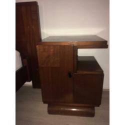 Een slaapkamer ameublement bed kast kaptafel van mahonie