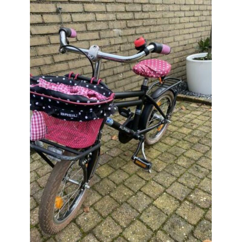 Alpina kinderfiets zwart voor jongens en meisjes