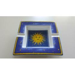 Vierkant model porselein tray (Fornasetti of Versace stijl?)