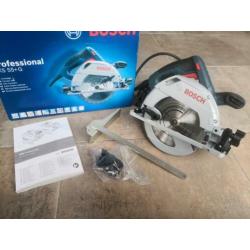 Bosch blauw GKS 55+ G cirkelzaag / zaagmachine 230v NIEUW!