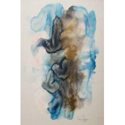 Max Appelboom Abstracte afbeelding Gesigneerde Aquarel 1965