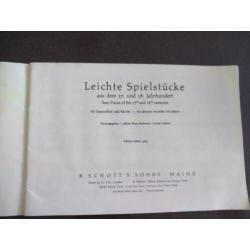 Leichte Spielstücke aus dem 17. und 18. Jahrhundert