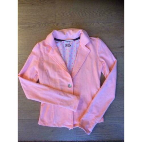 Flo blazer maat 152 oranje/roze