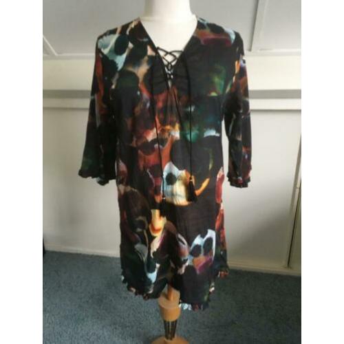DIDI, prachtige tuniek/blouse ecolineprint maat M/L/XL