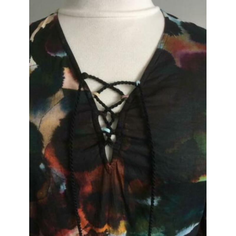 DIDI, prachtige tuniek/blouse ecolineprint maat M/L/XL