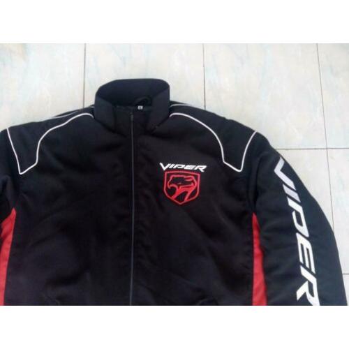 nieuwe DODGE VIPER Jas jack maat XS - 8XL zwart/rood