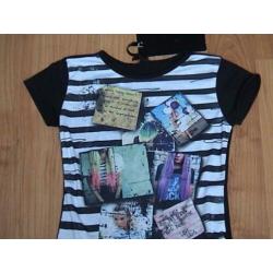 Jill / Jilly / Shoeby moi NIEUW zwart t-shirt met opdruk 140