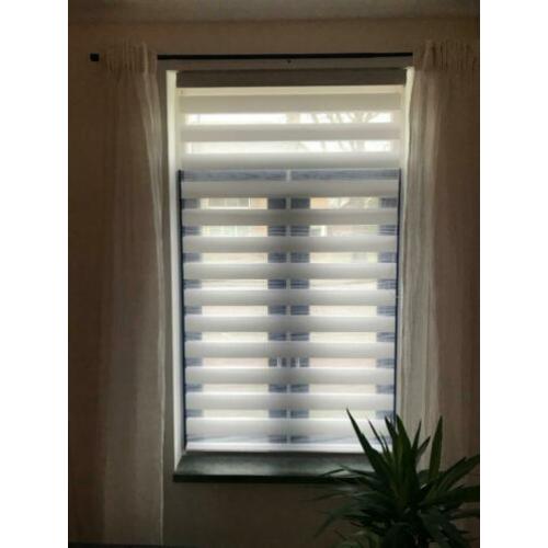 Wit duo rolgordijn blinds 2x 100x180cm