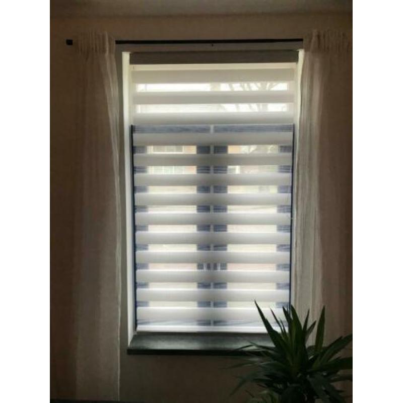 Wit duo rolgordijn blinds 2x 100x180cm