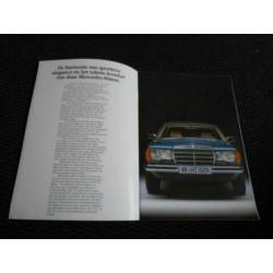 MERCEDES 230CE-280CE W123 Nederlandse Folder Brochure