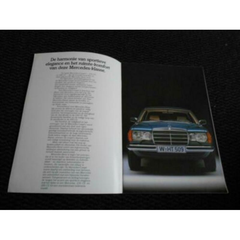 MERCEDES 230CE-280CE W123 Nederlandse Folder Brochure