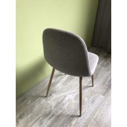 6 grijze eettafel stoelen in nette staat