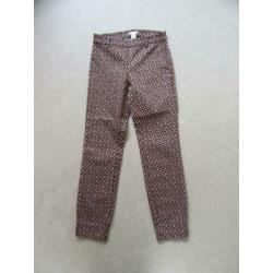 T53 NIEUW!! legging broek H&M bruin zwart wit maat 32