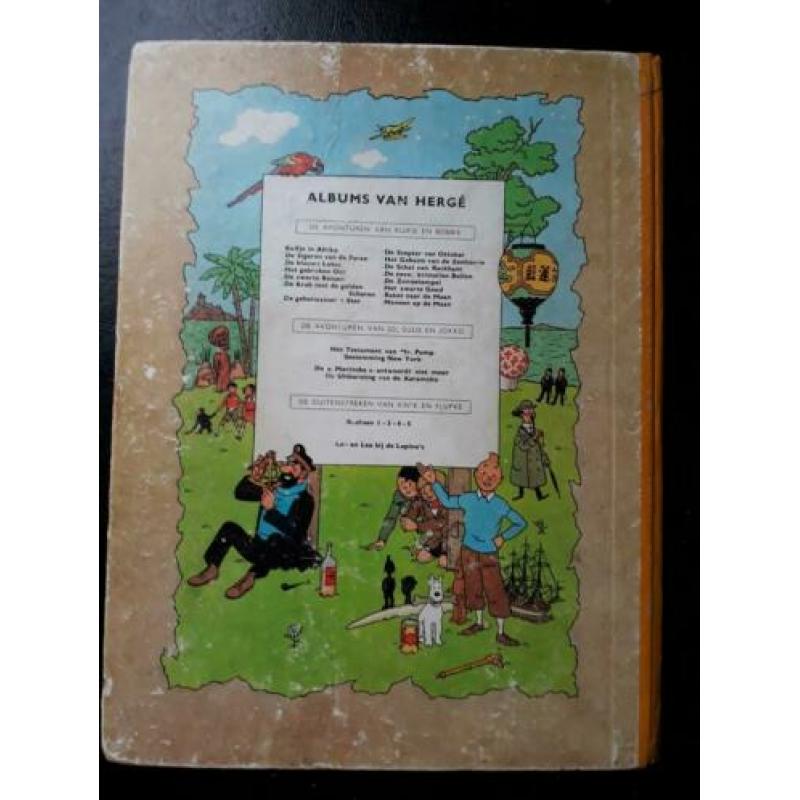 Kuifje TinTin Zwarte Goud harde kaft 1955 3e druk