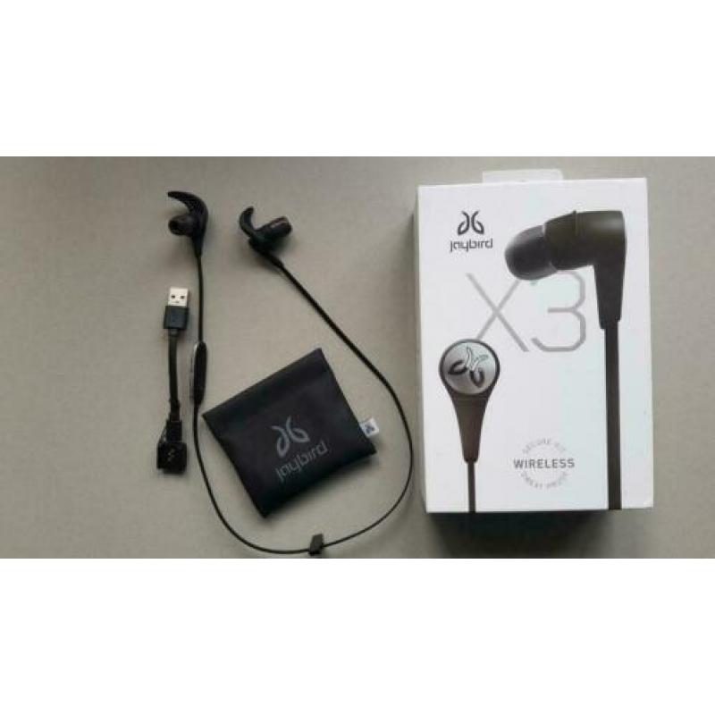 Jaybird X3 secure fit earbuds met nekband