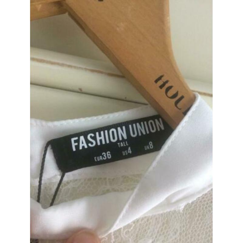 Nieuw wit jurkje fashion union s ook zara h&m