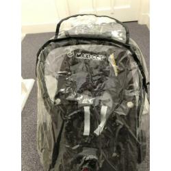 Maxi cosi pebble zwart met regenhoes