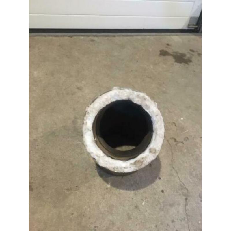 Dubbelwandige 45 graden bocht 150 mm