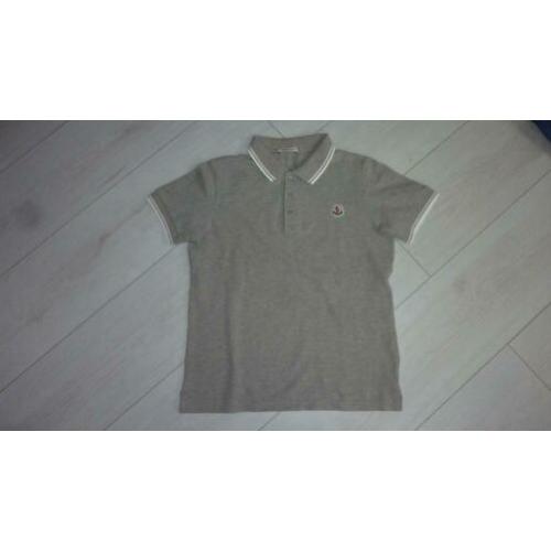 Moncler prachtige l grijze polo in nieuwstaat! 10Y 140