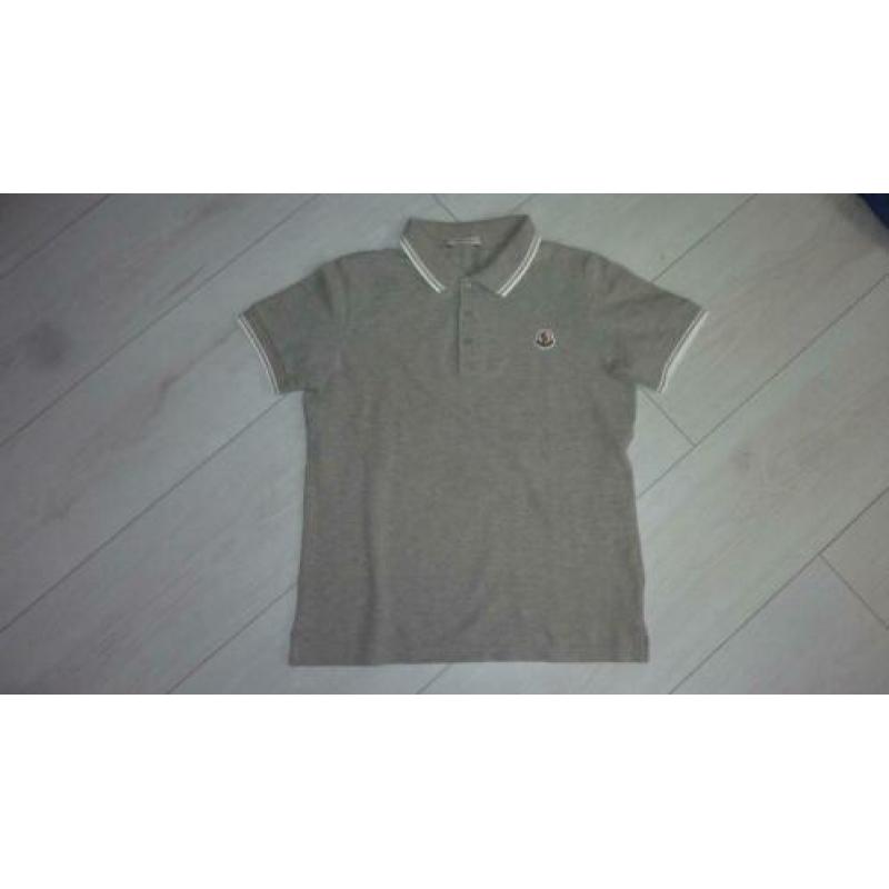 Moncler prachtige l grijze polo in nieuwstaat! 10Y 140
