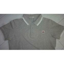 Moncler prachtige l grijze polo in nieuwstaat! 10Y 140