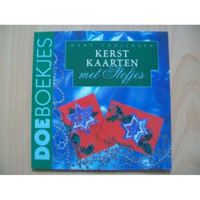 Doeboekje Kerstkaarten met stofjes - Mery Cozijnsen