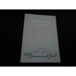 MERCEDES 230CE-280CE W123 Nederlandse Folder Brochure