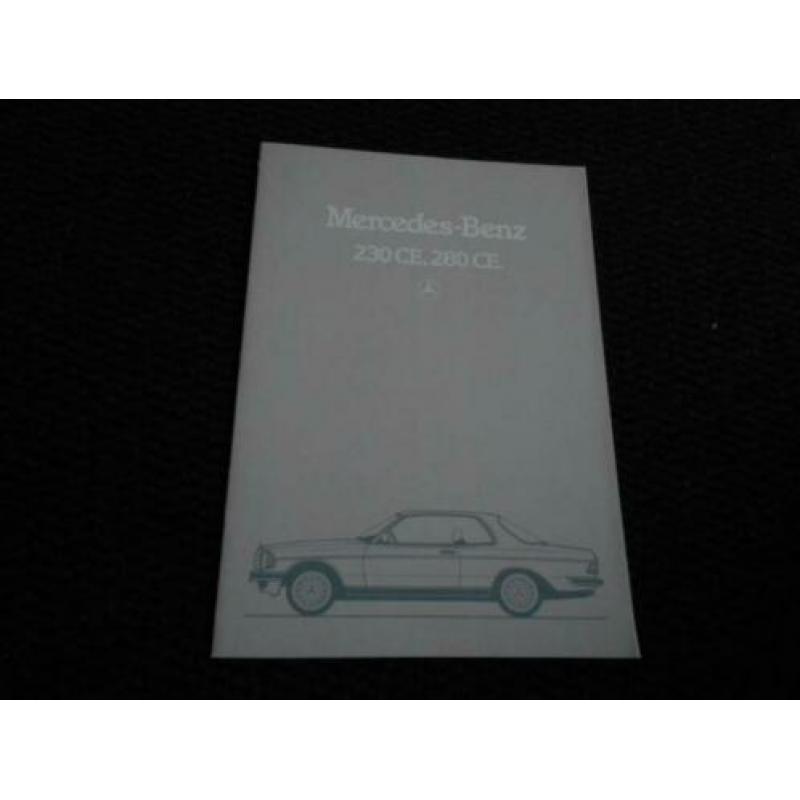 MERCEDES 230CE-280CE W123 Nederlandse Folder Brochure