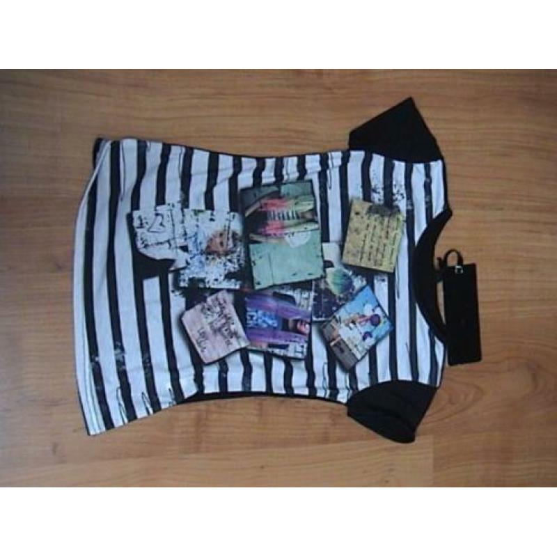 Jill / Jilly / Shoeby moi NIEUW zwart t-shirt met opdruk 140