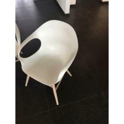 4x kristalia elephant design stoel met eiken onderstel