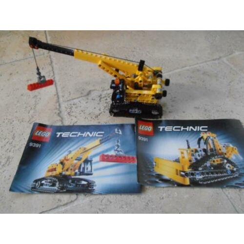 lego 9391 technic hijskraan en bulldozer 2 in 1