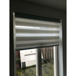 Wit duo rolgordijn blinds 2x 100x180cm
