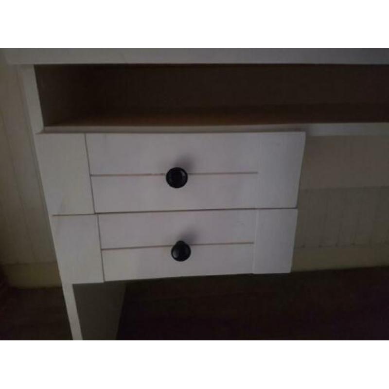 Wit bureau 112 x 53 cm hoogte 74 cm
