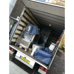 Bakwagen met chauffeur busje Amsterdam bankstel boxspring