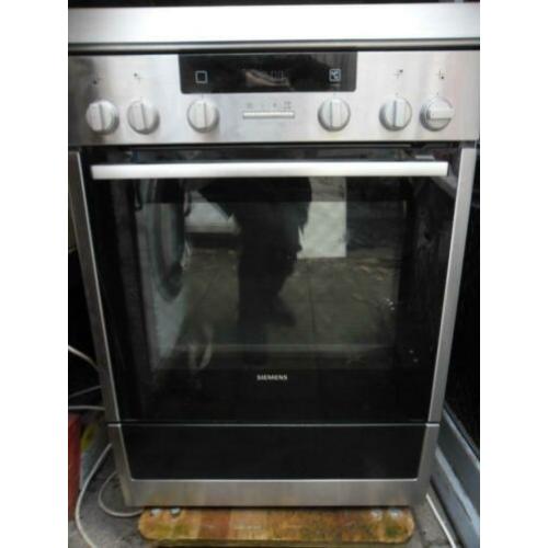 Siemens gasfornuis RVS hete lucht oven HX74W735N INOX 2,5 jr