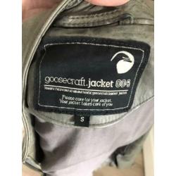Goosecraft leer biker jasje jack Grijs Maat S