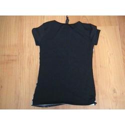 Jill / Jilly / Shoeby moi NIEUW zwart t-shirt met opdruk 140
