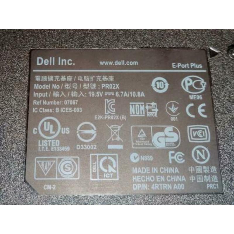 Dell E-Port Plus geavanceerde poortreplicator Dell E-Port II