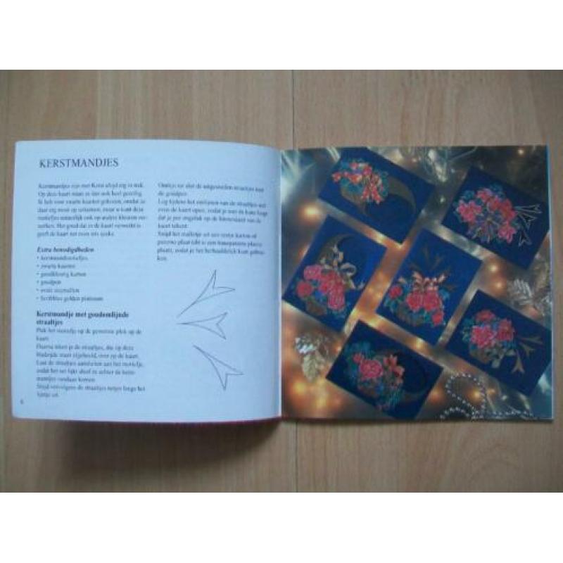 Doeboekje Kerstkaarten met stofjes - Mery Cozijnsen