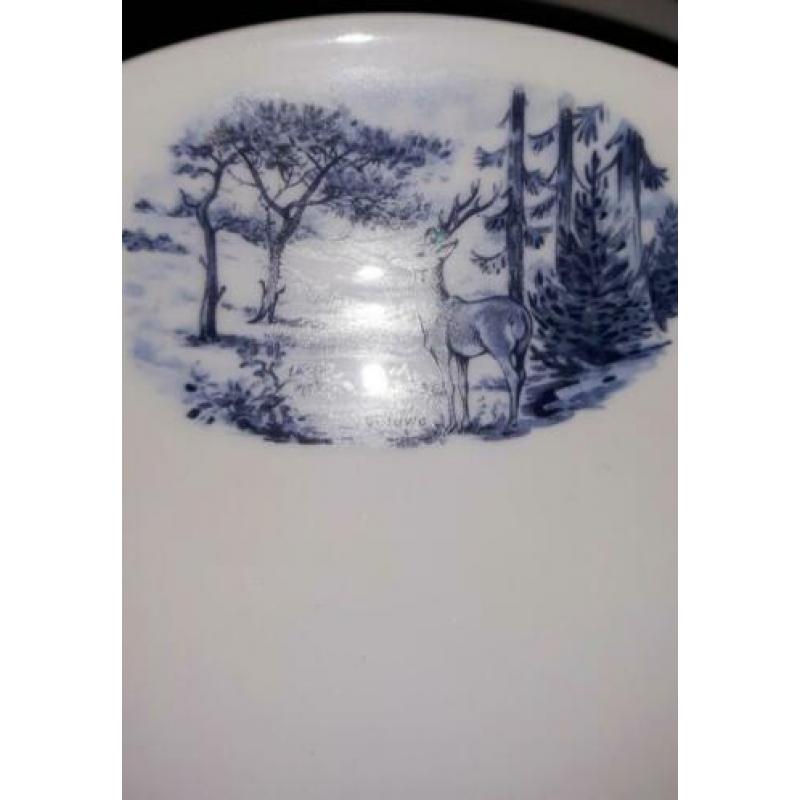 SERVIES BRABANTS BONT{Bavaria Porzellan} VOOR BROOD MAALTIJD