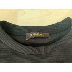 Supertrash - Zwarte sweater met doorschijnende stukken mt M