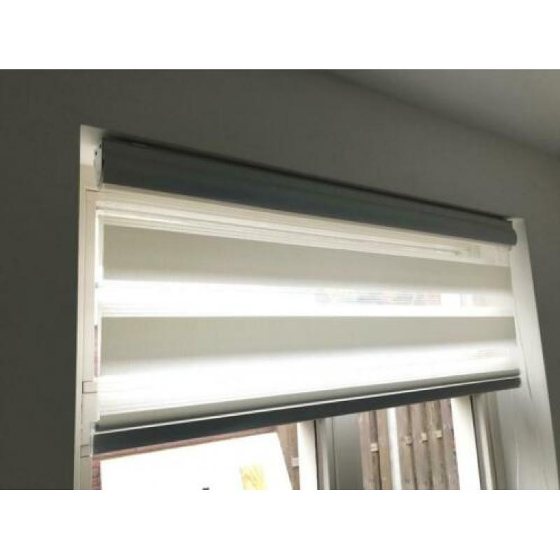 Wit duo rolgordijn blinds 2x 100x180cm