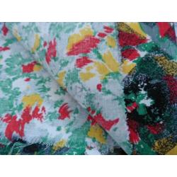 Lap stof retro vintage katoen nieuw groen rood geel zwart