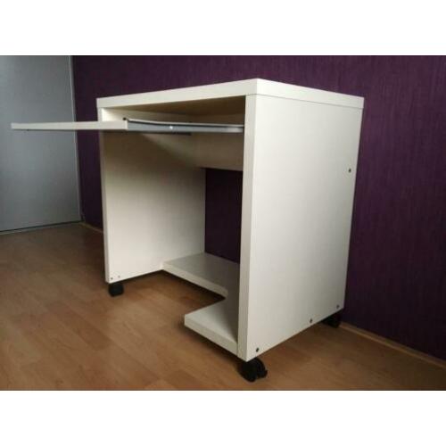 Bureau wit, verrijdbaar